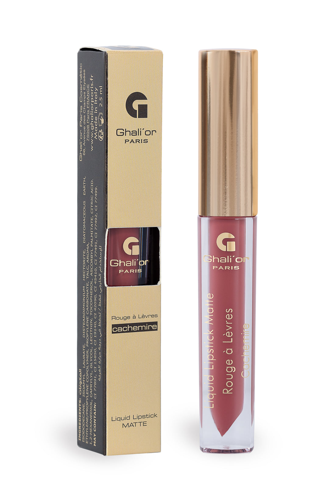 Cashmere Liquid Lipstick, 2.5ml, Tulip N°504