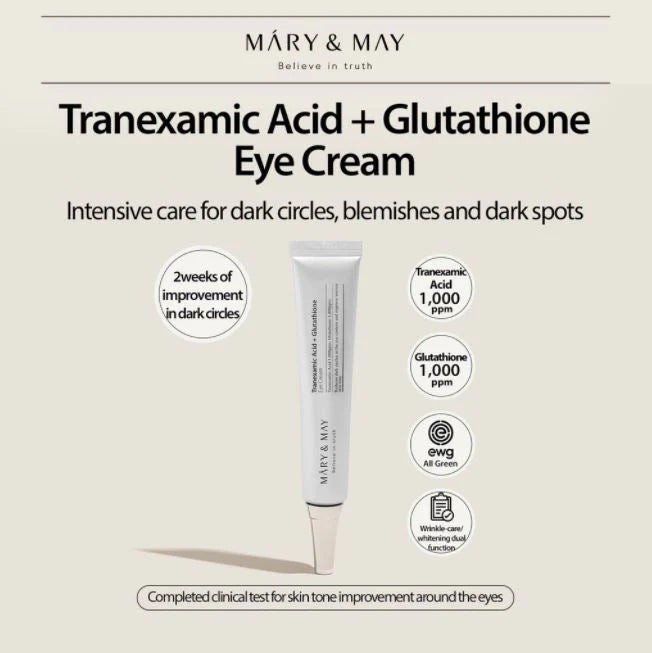 Mary & May Tranexamic Acid + Glutathione Eye Cream 30g
